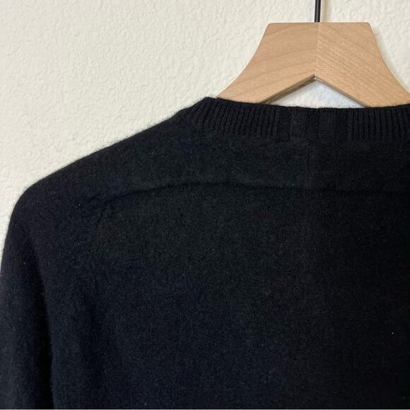 Saint Laurent Black Cashmere Pullover Sweater Ribbed Trim Womens Size XXS - Picture 11 of 11